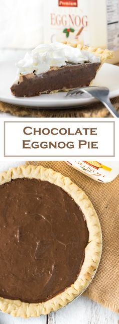 Chocolate Eggnog Pie