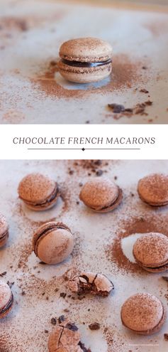 Chocolate French Macarons