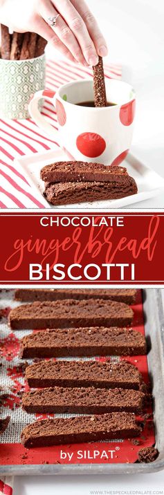 Chocolate Gingerbread Biscotti