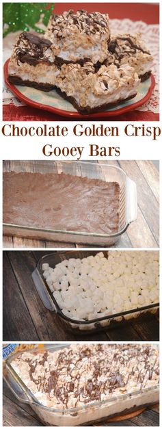 Chocolate Golden Crisp Gooey Bars