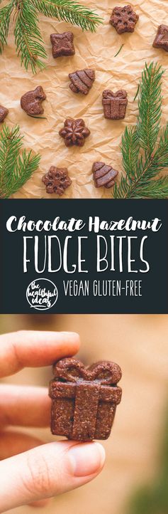 Chocolate Hazelnut Fudge Bites