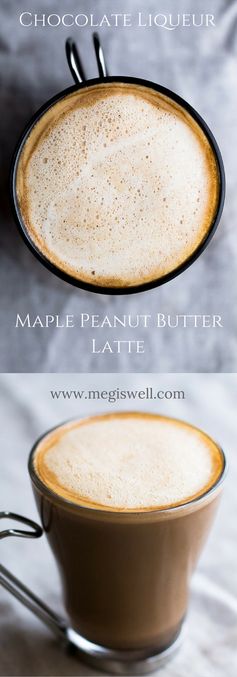 Chocolate Liqueur Maple Peanut Butter Latte