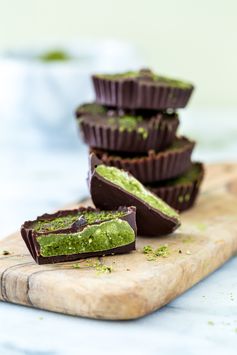 Chocolate Matcha Butter Cups