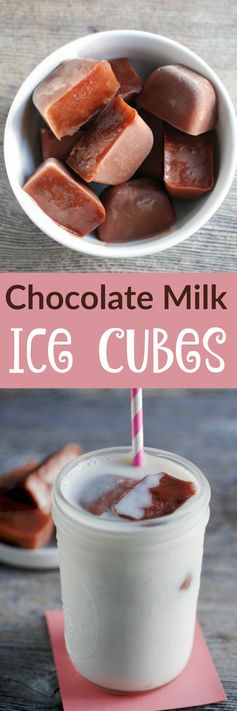 Chocolate Milk Ice Cubes