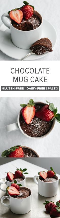 Chocolate Mug Cake (gluten-free, paleo