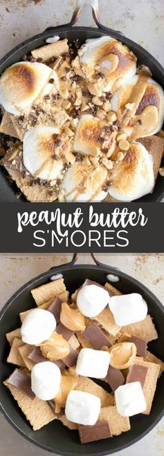 Chocolate Peanut Butter Skillet S'mores