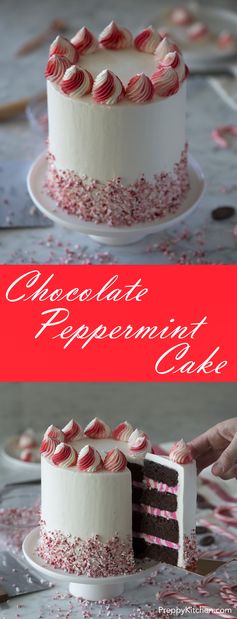 Chocolate Peppermint Cake