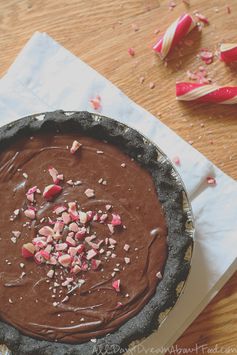 Chocolate Peppermint Ganache Pie