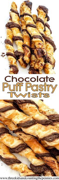 Chocolate Puff Pastry Twists