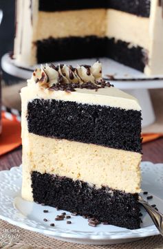 Chocolate Pumpkin Cheesecake Cake