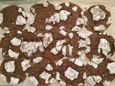 Chocolate Snowflake Cookies (Chocolate Crinkles / Crackles