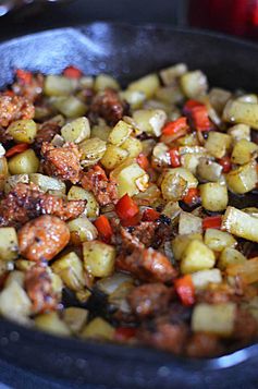 Chorizo Green Chile Breakfast Skillet