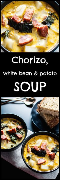 Chorizo, White Bean, and Potato Soup