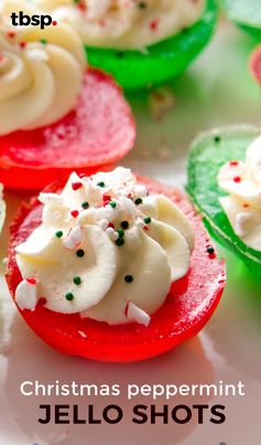 Christmas Peppermint Jello Shots