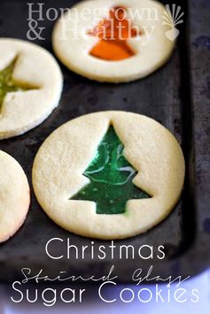 Christmas Stained Glass Sugar Cookies