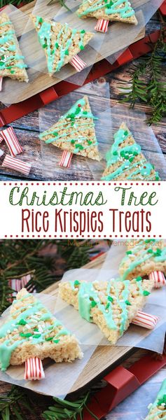 Christmas Tree Rice Krispies Treats