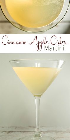 Cinnamon Apple Cider Martini