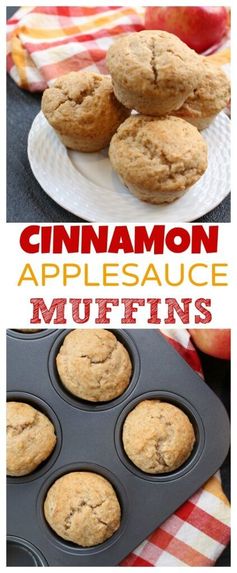 Cinnamon Applesauce Muffins