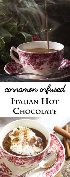 Cinnamon Infused Thick Italian Hot Chocolate (Cioccolata Calda