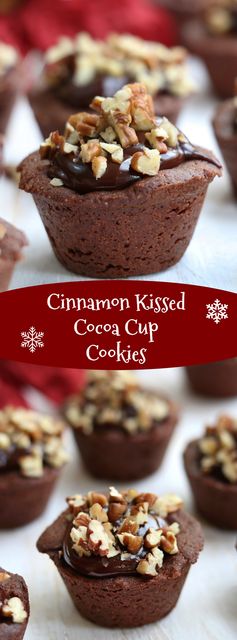 Cinnamon Kissed Cocoa Cup Cookies