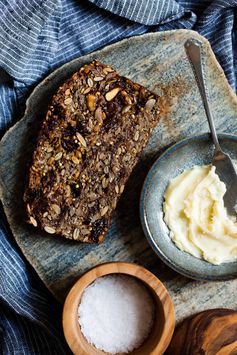 Cinnamon Raisin Seed and Nut Bread (Gluten-free & Vegan