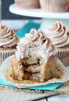 Cinnamon Sugar Swirl Cupcakes