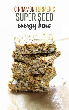 Cinnamon Turmeric Super Seed Bars