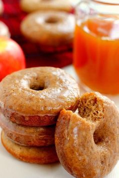 Cinnamon Vanilla Glazed Apple Cider Donuts