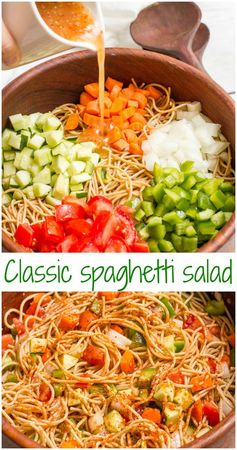 Classic spaghetti salad