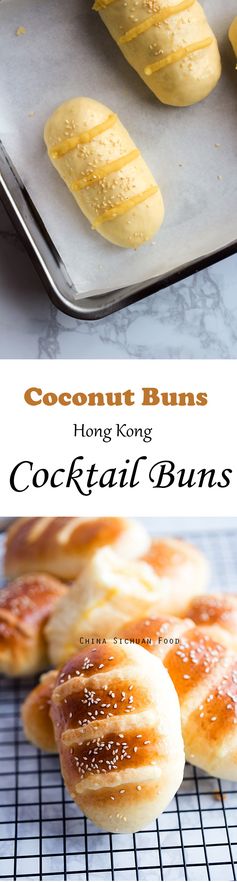 Coconut Buns (Cocktail Buns