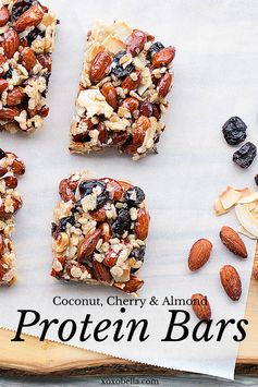 Coconut, Cherry and Almond Protein Bars