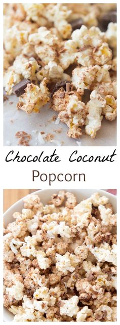 Coconut Chocolate Popcorn