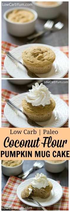 Coconut Flour Paleo Pumpkin Mug Cake