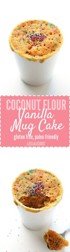 Coconut Flour Vanilla Mug Cake