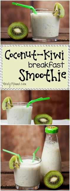 Coconut-Kiwi Breakfast Smoothie