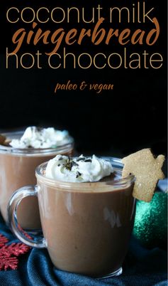 Coconut Milk Gingerbread Hot Chocolate