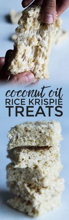 Coconut Oil Rice Krispie Treats