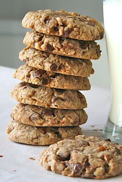 Coconut Pecan Chocolate Chip Oatmeal Cookies