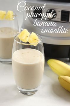 Coconut pineapple banana smoothie