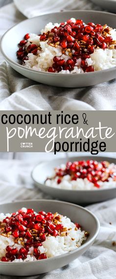 Coconut Rice and Pomegranate Porridge