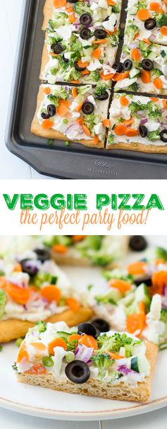 Cold Vegetable Pizza