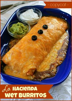 Copycat Hacienda Wet Burritos (Shredded Pork, Beef, Chicken or Ground Beef