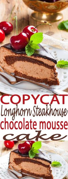 Copycat Longhorn Steakhouse Chocolate Mousse Cake