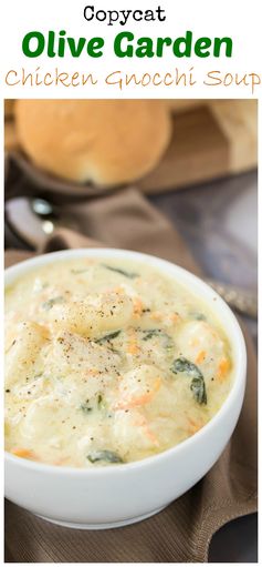 Copycat Olive Garden Chicken Gnocchi Soup