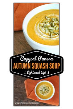 Copycat Panera Autumn Squash Soup (Lightened Up!