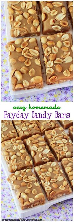 Copycat Payday Candy Bars