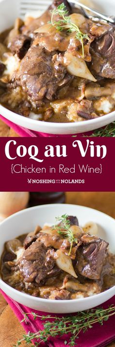 Coq au Vin (Chicken in Red Wine