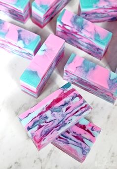 Cosmic Cotton Candy Swirl Soap Tutorial