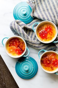 Crème Brûlée with Blood Orange