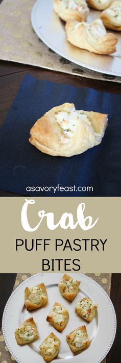 Crab Puff Pastry Bites